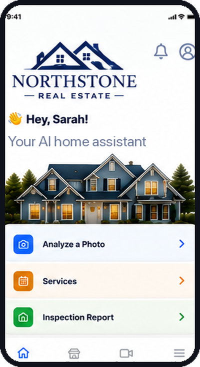 The Inspect Canada app branded for a real-estate brokerage