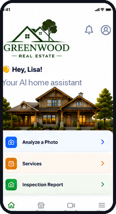 The Inspect Canada app branded for a real-estate brokerage